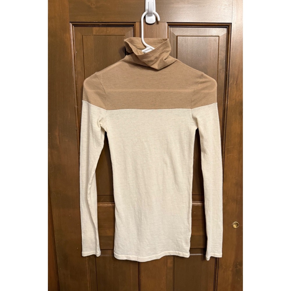 Club Monaco size XS wool cashmere blend turtleneck minimalist neutral